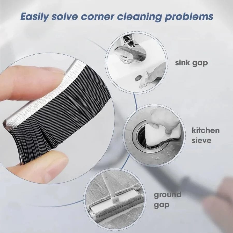 Hard Bristle Grout Cleaning Brush | Kitchen & Bathroom Tiles | Ergonomic Handle