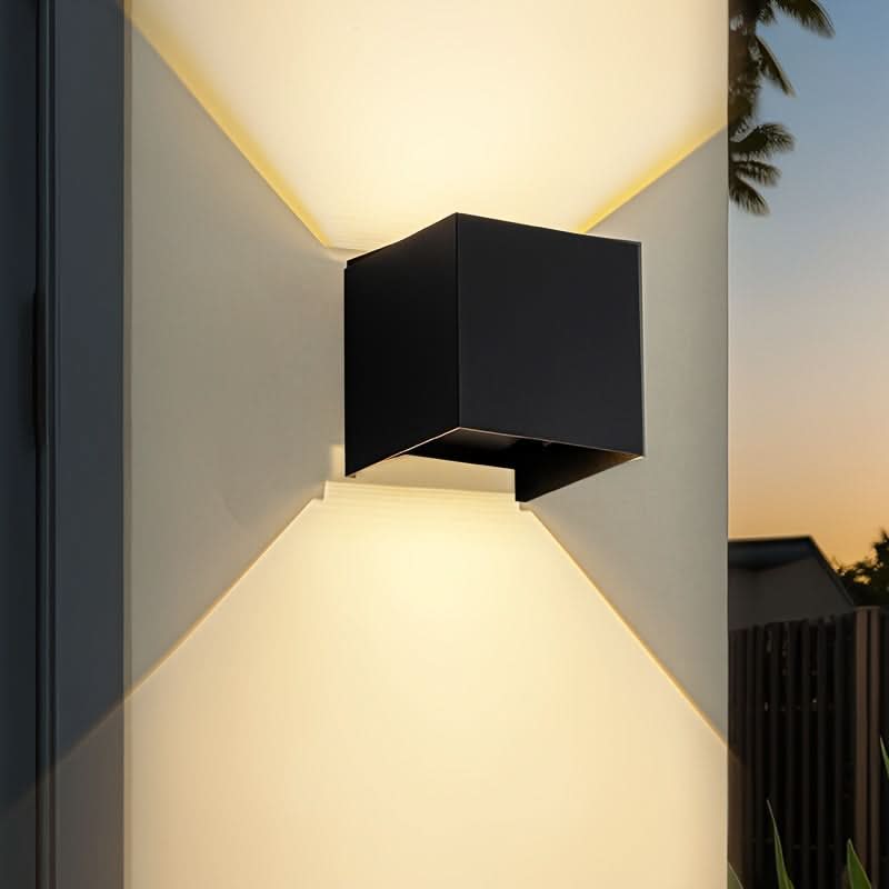 Square Outdoor Wall Light - Vertical and Horizontal Design