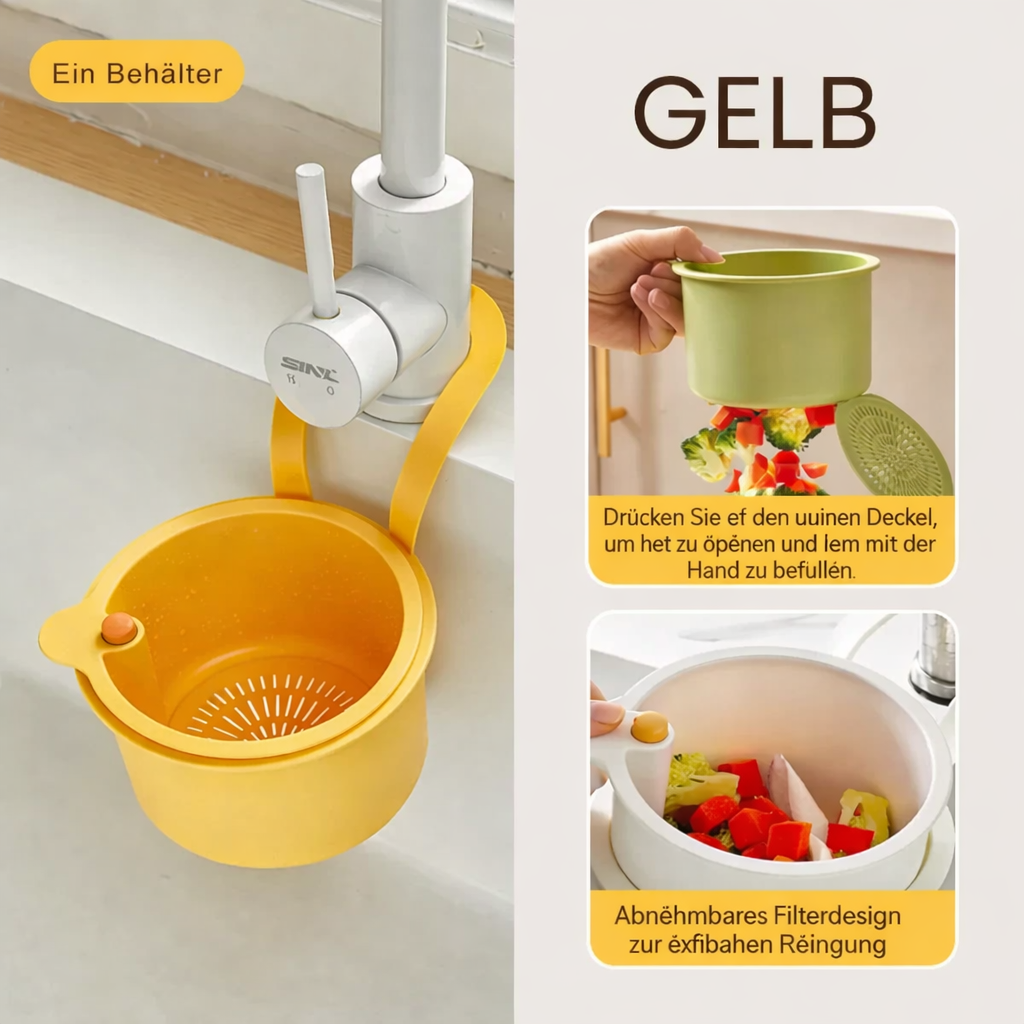 Sink Drying Basket | Storage Drain | Odorless & Fresh | FlowEase