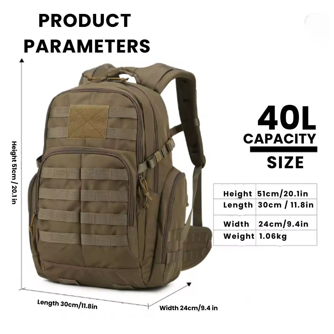 25L Adventure-Ready Backpack with Hydration Pocket