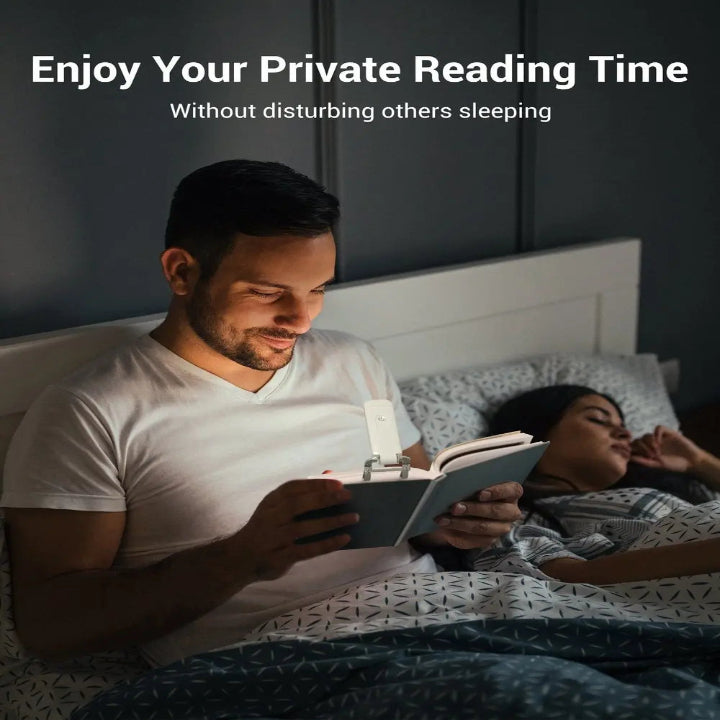 USB Rechargeable Reading Light — Perfect for Late-Night Reading Without Disruption
