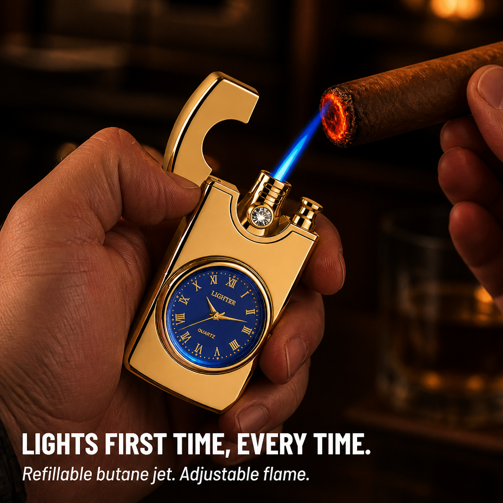 IgniteXcel™ — Light a Blue Torch Flame and Tell Time with One Hand