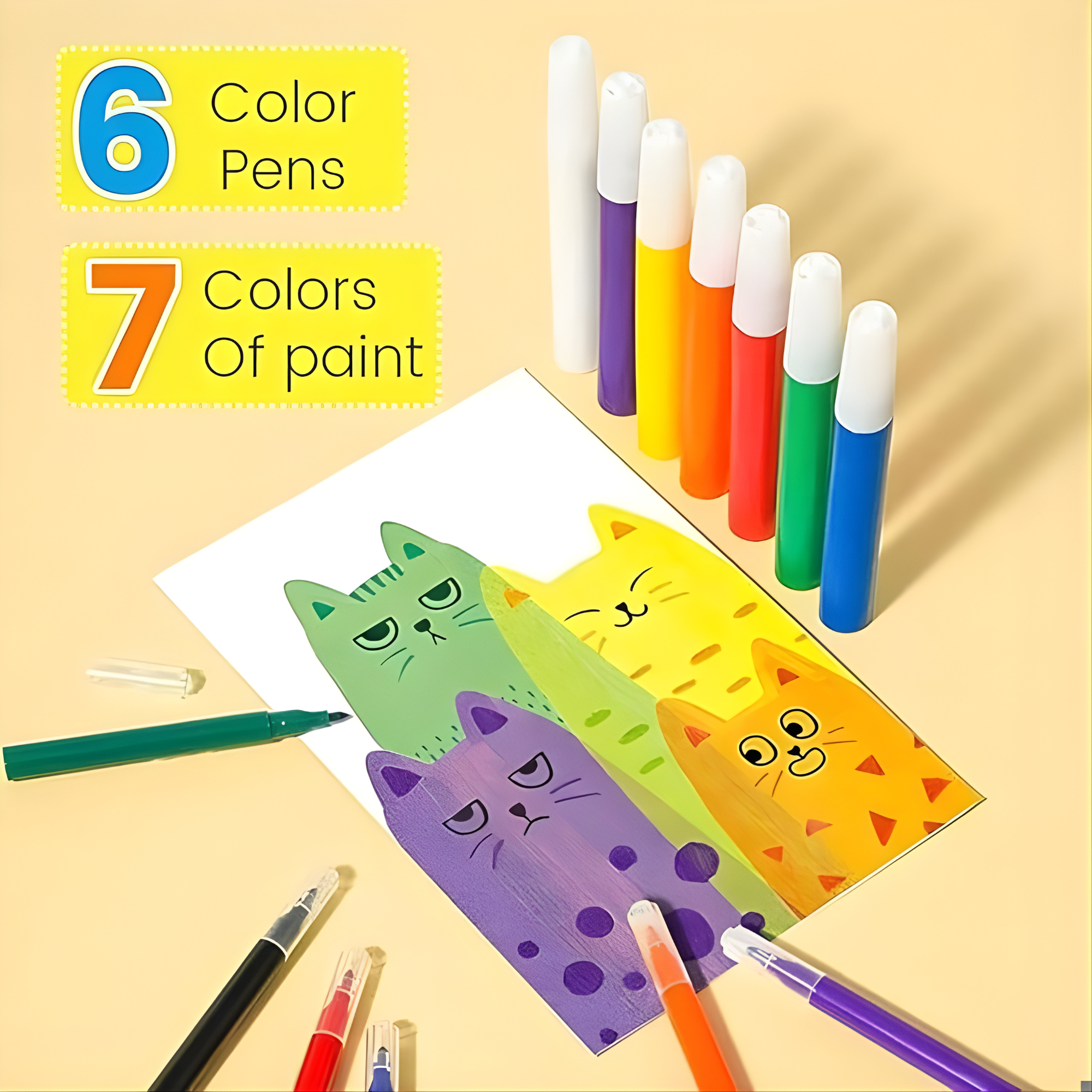 VividSwirl™ Scratch Art Kit — Ignite Your Child’s Pride with Mess-Free Rainbow Magic