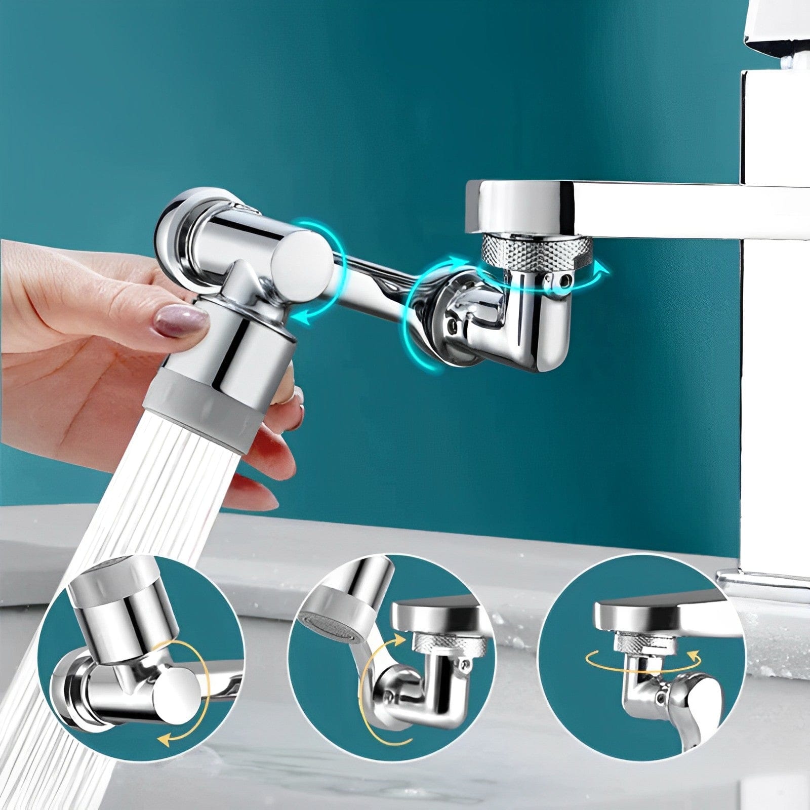 AquaFlex™ Tap — Take Full Control of Every Drop and Clean Every Corner Effortlessly