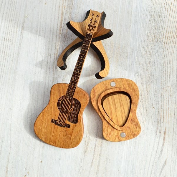AriaBox™ — Protect Your Picks with Timeless Oak Elegance That Strikes an Emotional Chord