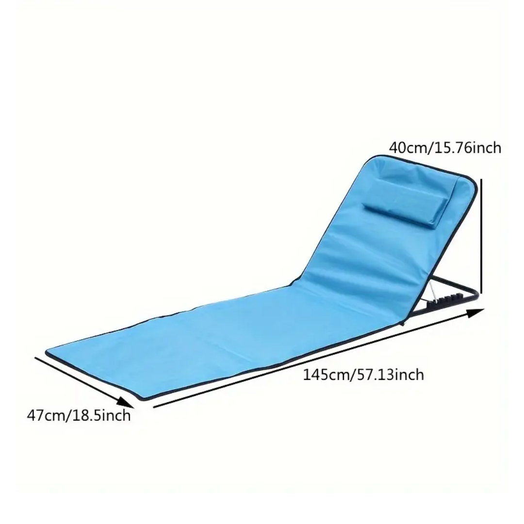 Portable Relaxation Mat with Back Support for Outdoor Fun