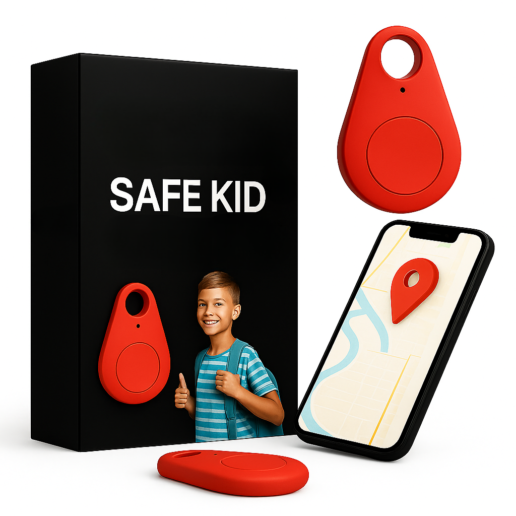 Child Safety GPS Tracker with Waterproof Design & SOS Alerts