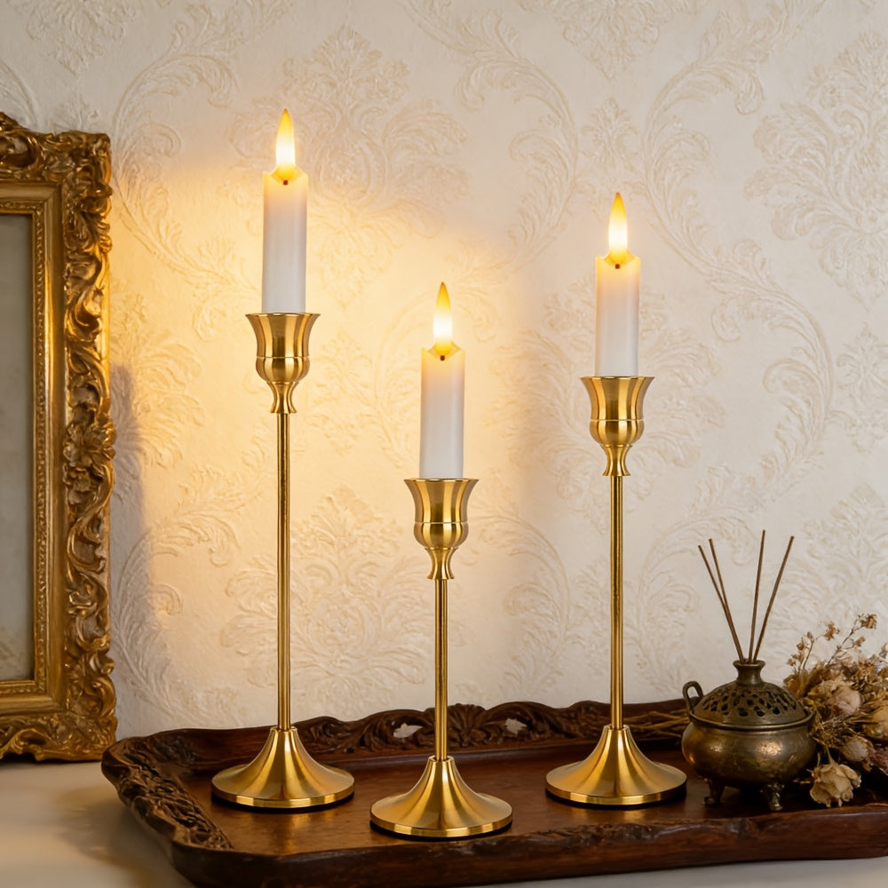 AmberGlow Collection – 6 Vintage-Inspired Candle Holders