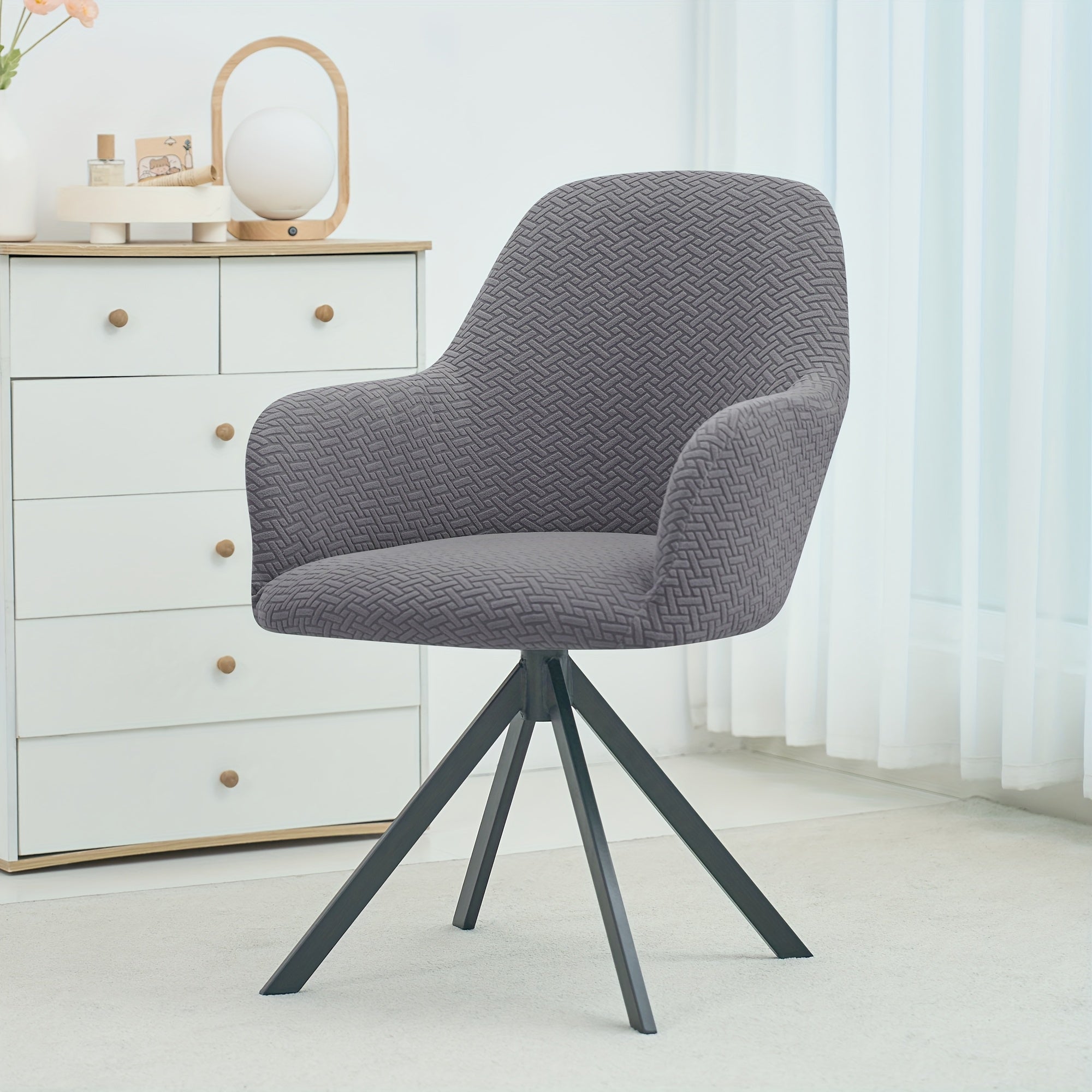 Luxurious High-Back Chair Protector – Elegant Velvet Cover