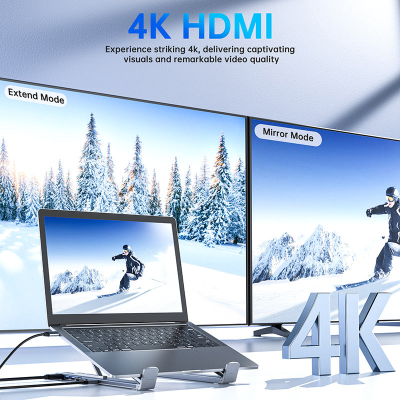 VoltEdge™ Hub Stand — Power Your Focus with Effortless Comfort and Lightning-Speed Connectivity