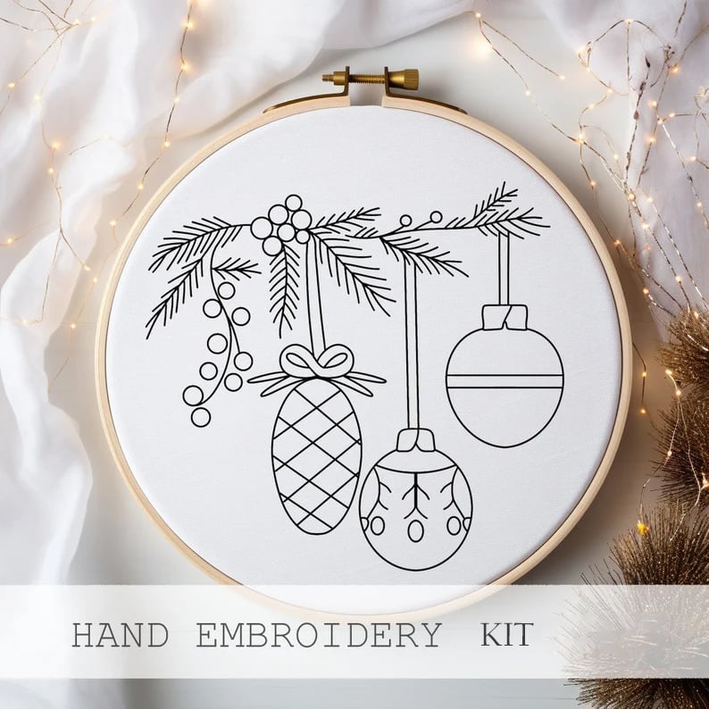 Winter Snowscape Embroidery Kit™ — Create Heartwarming Holiday Charm with Every Relaxing Stitch