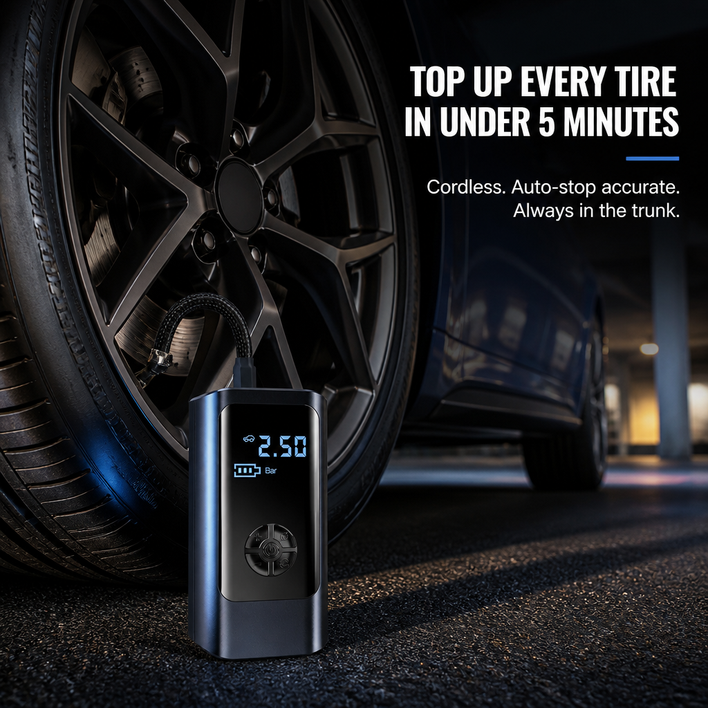 AirSwift™ — Pump Tires Fast and Stress-Free, Anytime, Anywhere