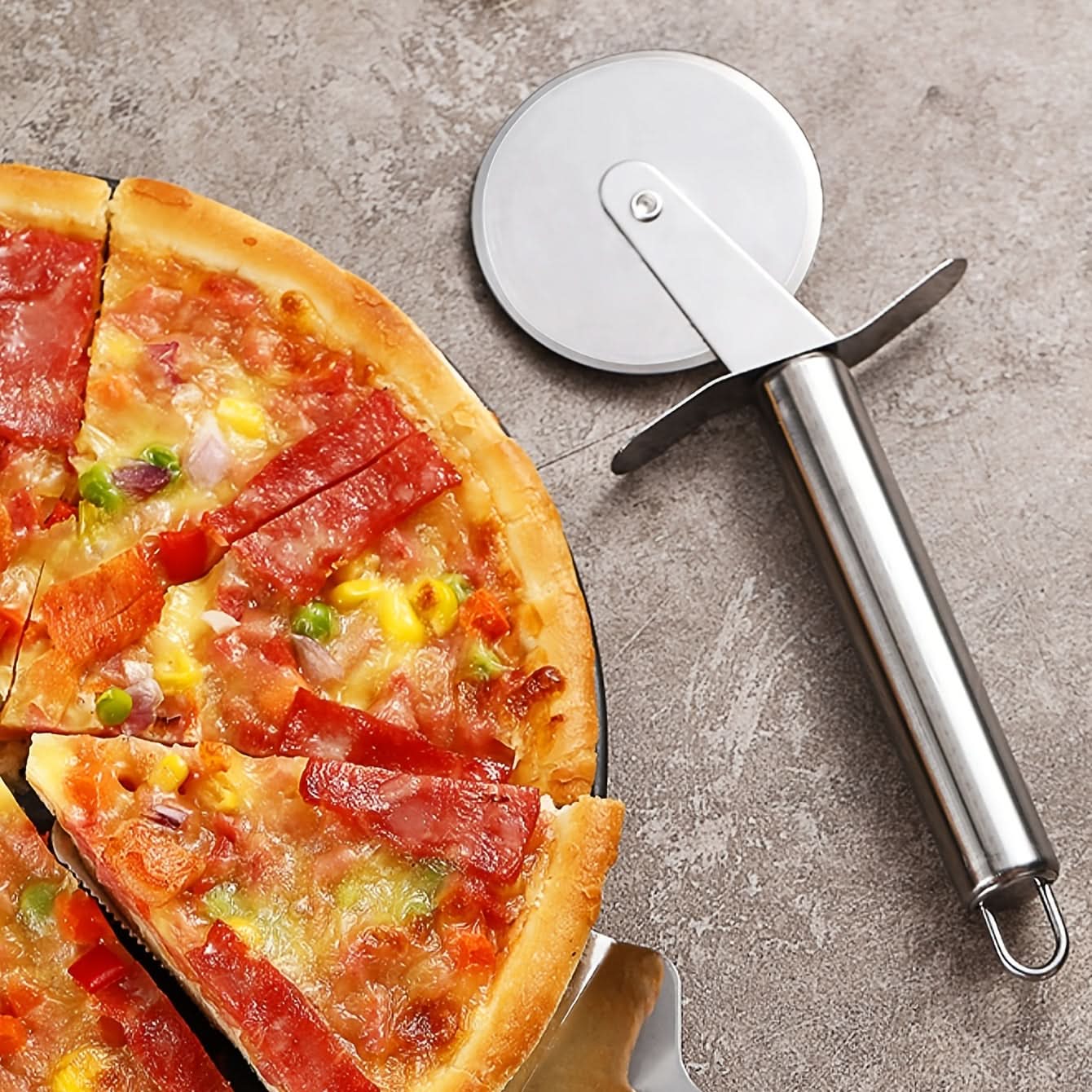 Stainless Steel Pizza Cutting Wheel Tool