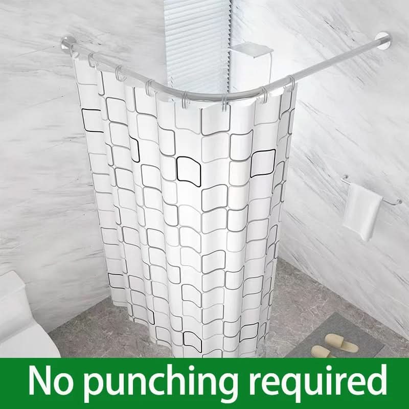 Telescopic L-Shaped Shower Curtain Rod