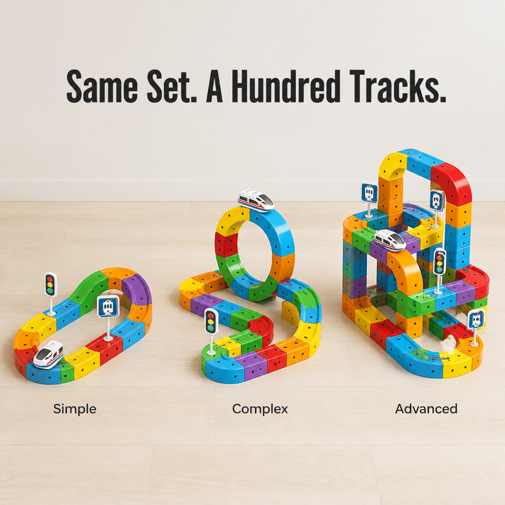 WonderRail™ — Create 3D Train Tracks That Climb, Loop & Run Upside Down