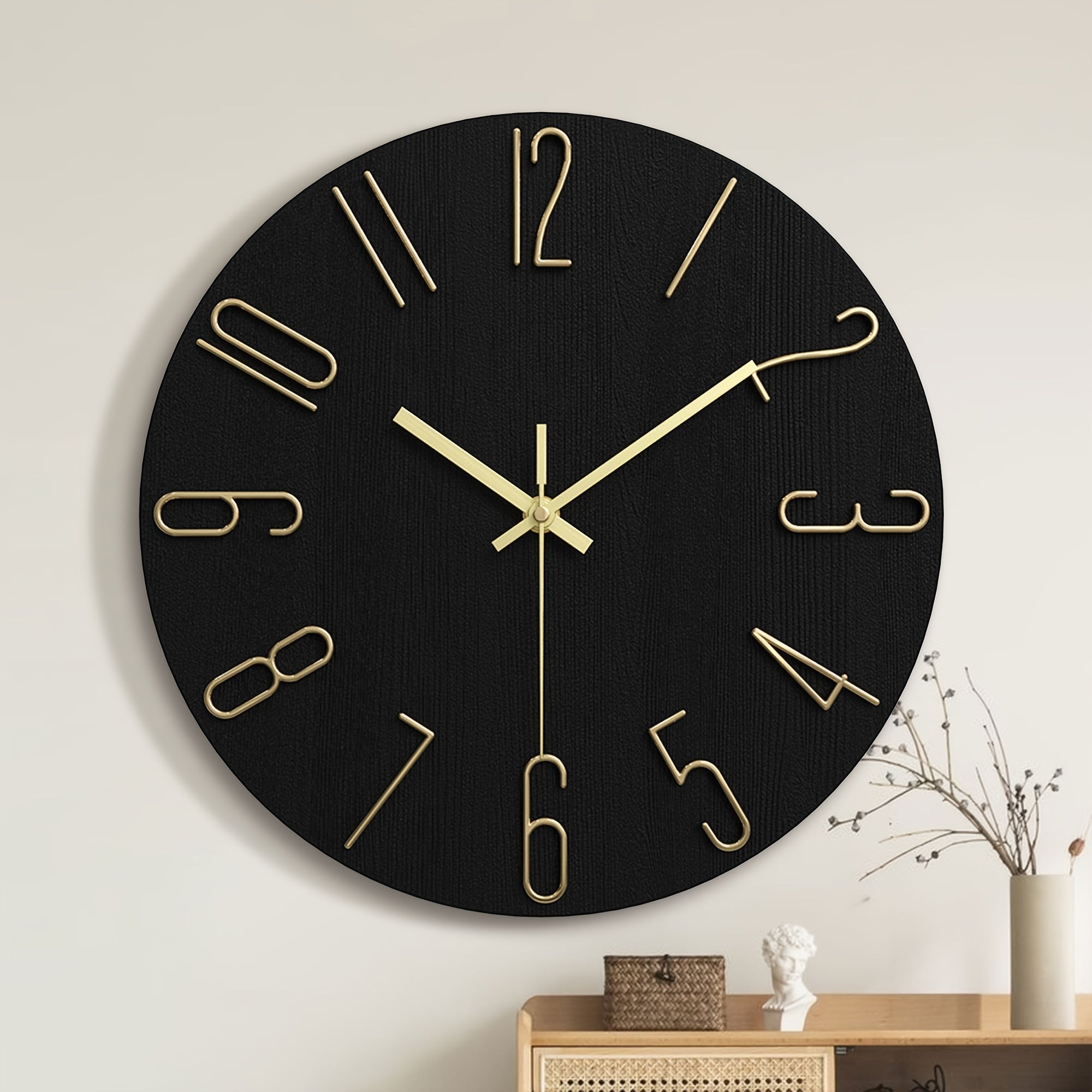 AuraTime - Elegant Round Wall Clock with Stylish Rimless Design