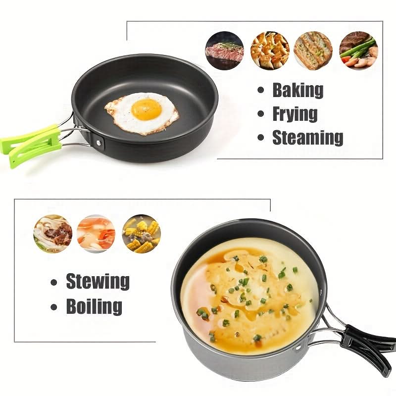 Compact Outdoor Cooking Kit for Travel – Lightweight Camping Gear