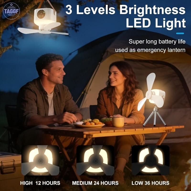 Portable Camping Lantern Fan for Indoor and Outdoor Activities