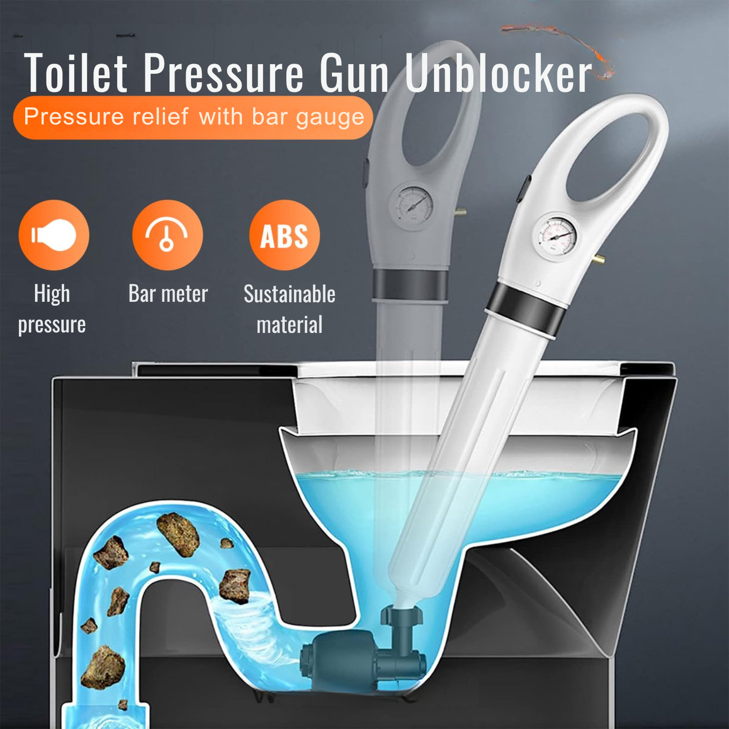 ForceFlow™ — Take Control and Blast Away Clogs Instantly for Stress-Free Drains
