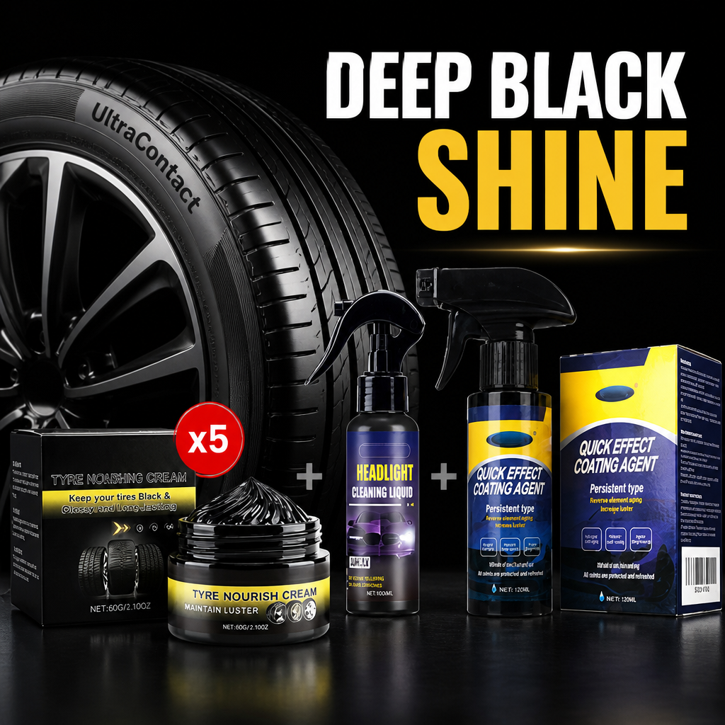 MidnightSheen™ — Instantly Revive Tires with Lasting Deep Black Shine and Rugged UV Defense