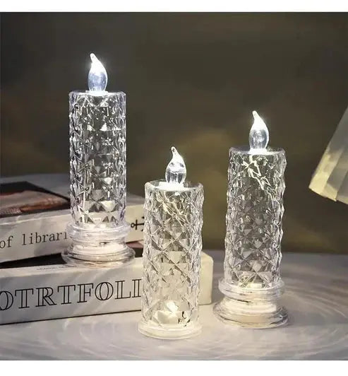 Crystal Glow LED Candles – Luminous Light Memories for the Holiday Season