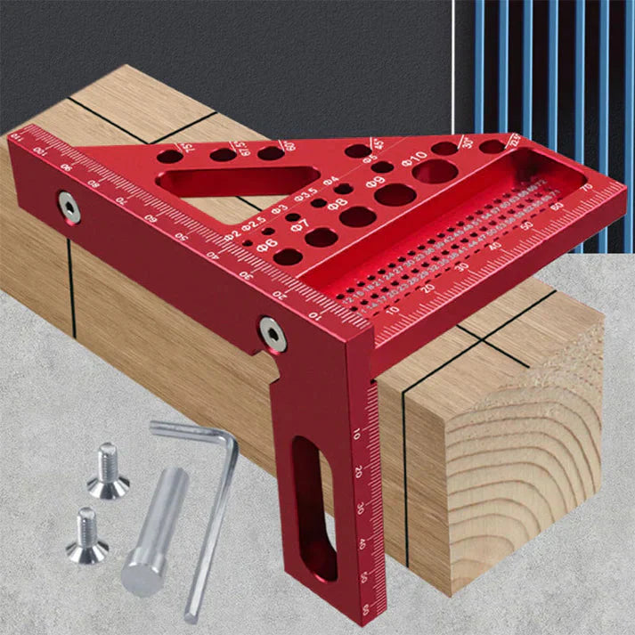 Angle Drill Guide with Aluminum Stop and Millimeter Scale