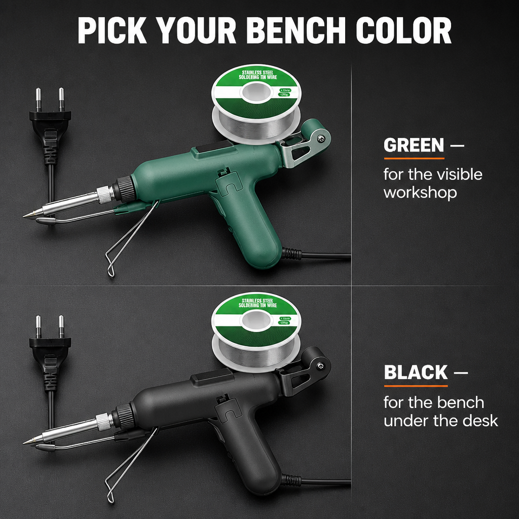 FluxPro™ — One-Handed Soldering in 30 Seconds with Auto-Feed Trigger