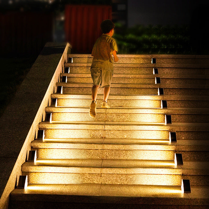 Outdoor Solar Stair Lights – Warm White LED Glow, Available in Packs of 4 or 10