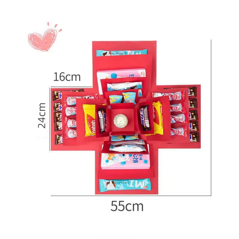 5-Piece Surprise Box Kit – DIY Explosive Gift Set for Custom Filling