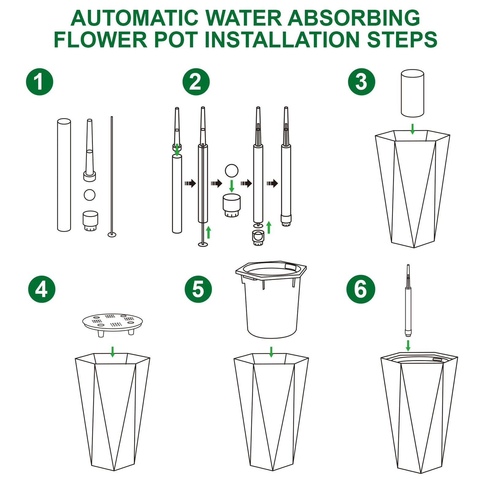 EcoGrow – Mobile Self-Watering Planter Duo