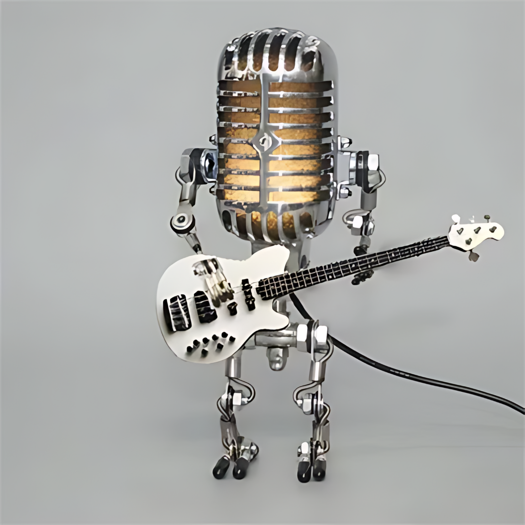 Charming Robot-Inspired Desk Lamp