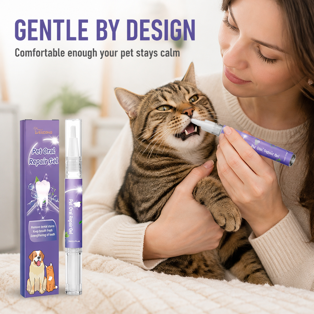 PurePaws™ Dental Gel — Restore Their Smile with Soothing, Fresh Breath Confidence