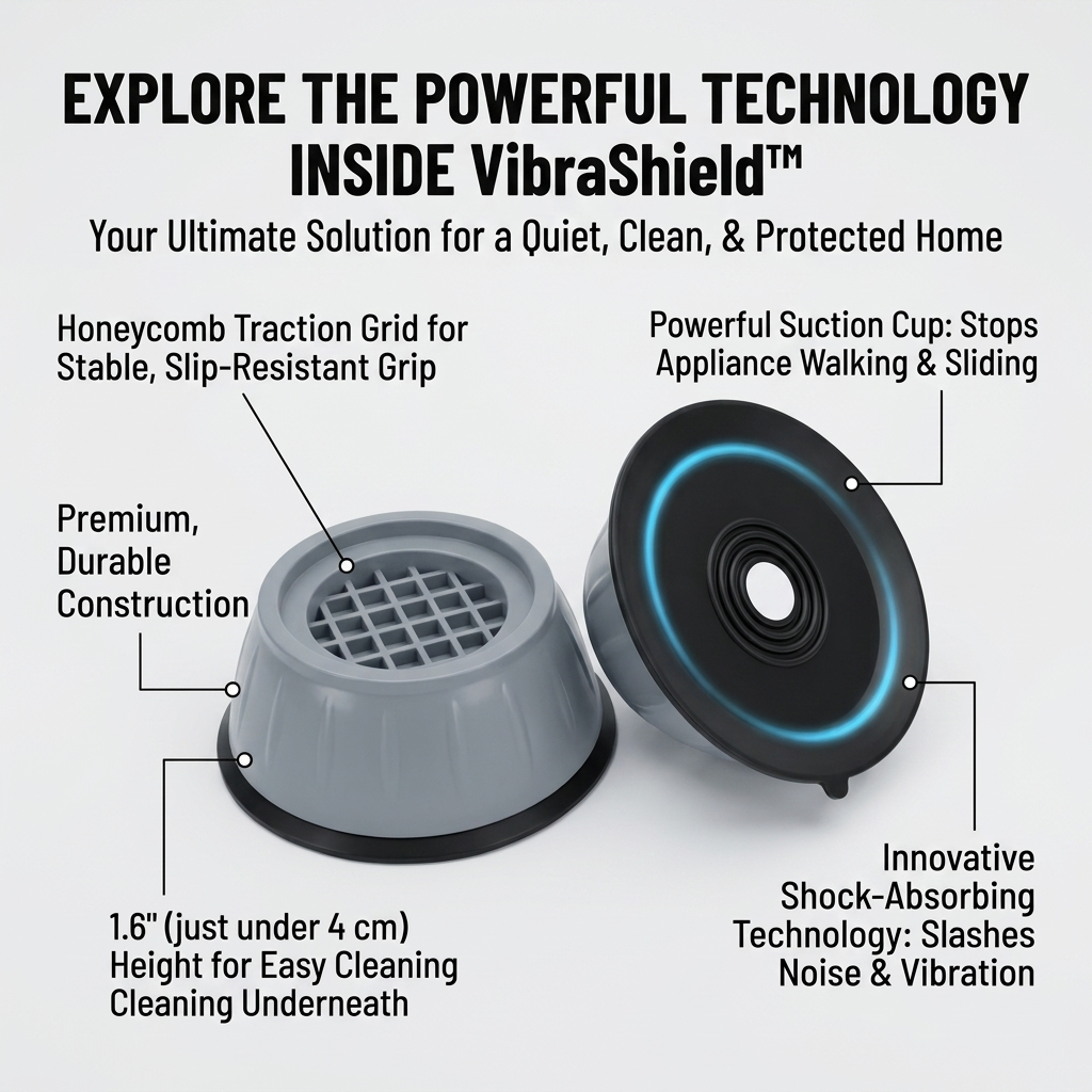 VibraShield™ — End Rattling, Enjoy Silent, Spotless Floors Instantly