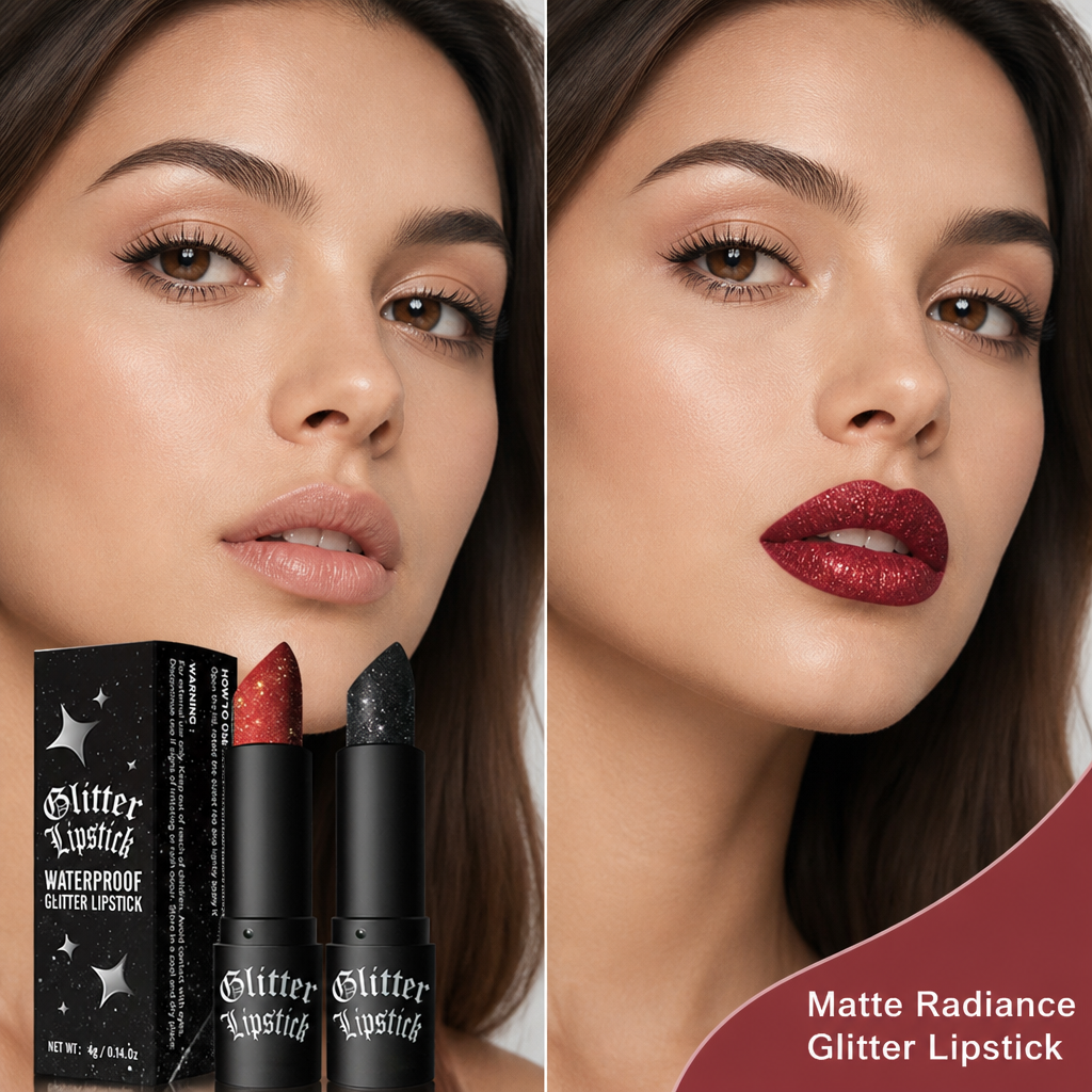 LuxeLure™ Matte Radiance Lipstick — Command Attention with Lips That Stay Bold, Radiant, and Dazzling All Day