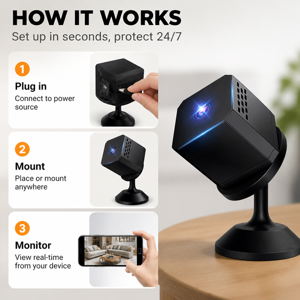VigilantVue™ Security Camera — See Every Shadow, Sleep Without Worry