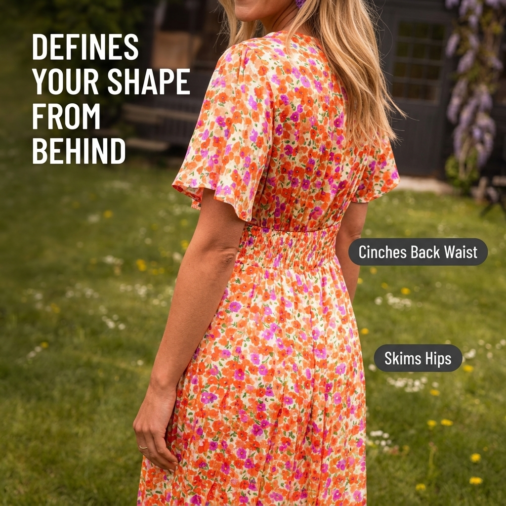 Celestelle™ Vintage Floral Dress — Feel Cool, Confident, and Effortlessly Radiant All Day Long