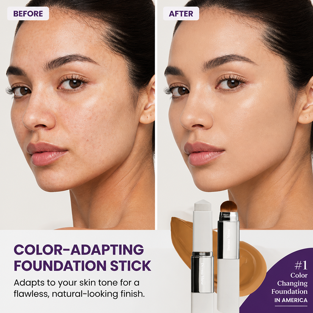 Color-Adapting Foundation Stick