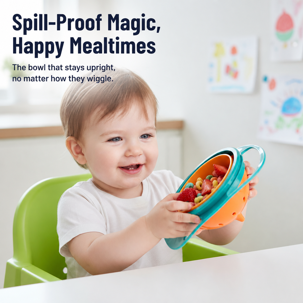 TwistSafe™ Bowl — Turn Toddler Chaos into Proud, Spill-Free Confidence