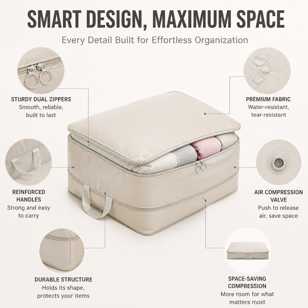 SpaceSavvy™ Pro — Crush Clutter, Unleash Freedom, Pack Like a Pro