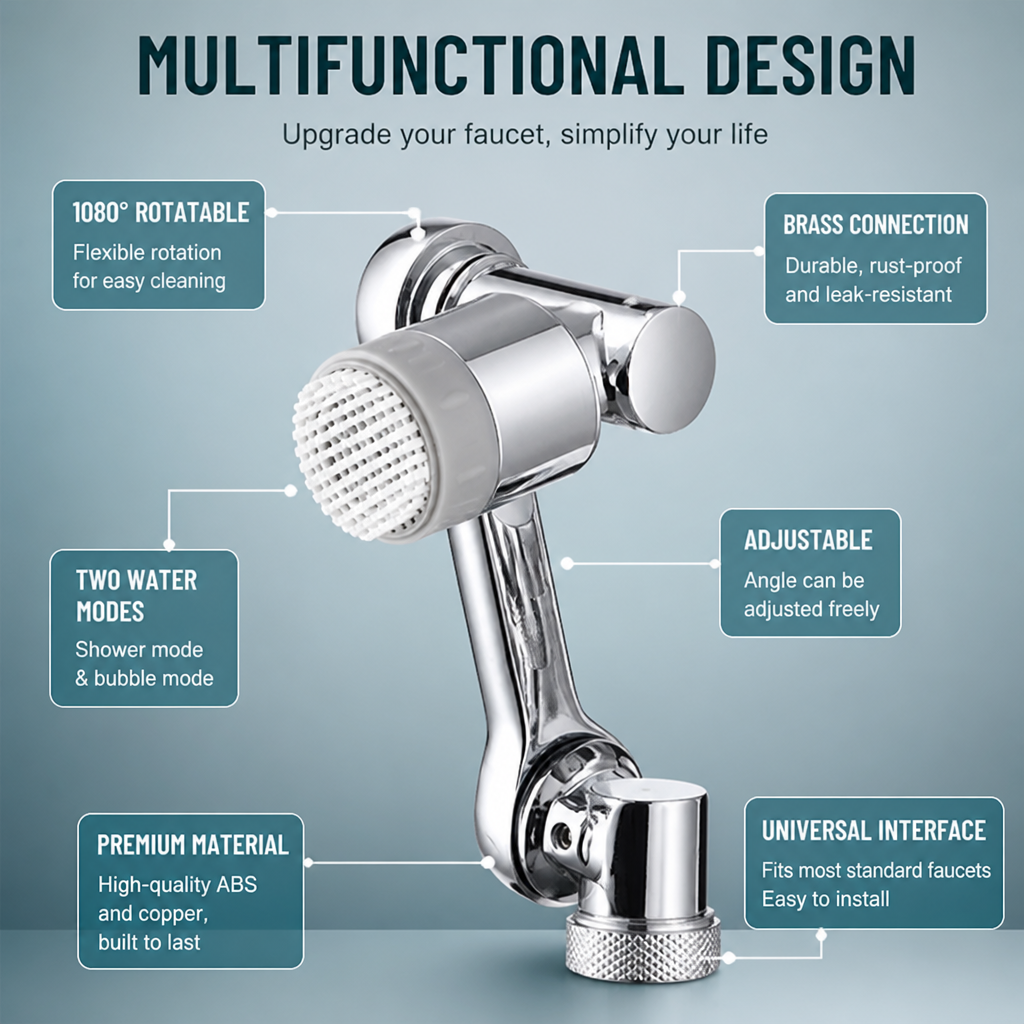 HydroLuxe™ — Command Every Drop for Splash-Free, Effortless Rinsing