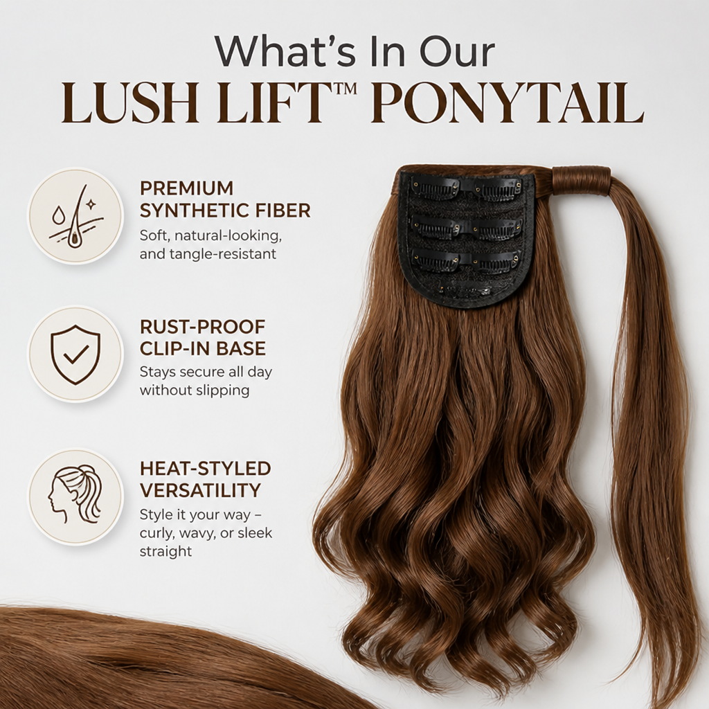 LushLift™ — Instantly Fuller, Longer Ponytails That Boost Your Confidence All Day