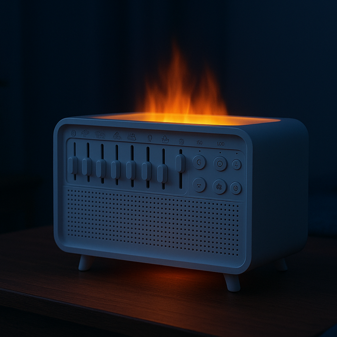 Tranquil Sound Oasis: USB White Noise Device with Humidifier & Light