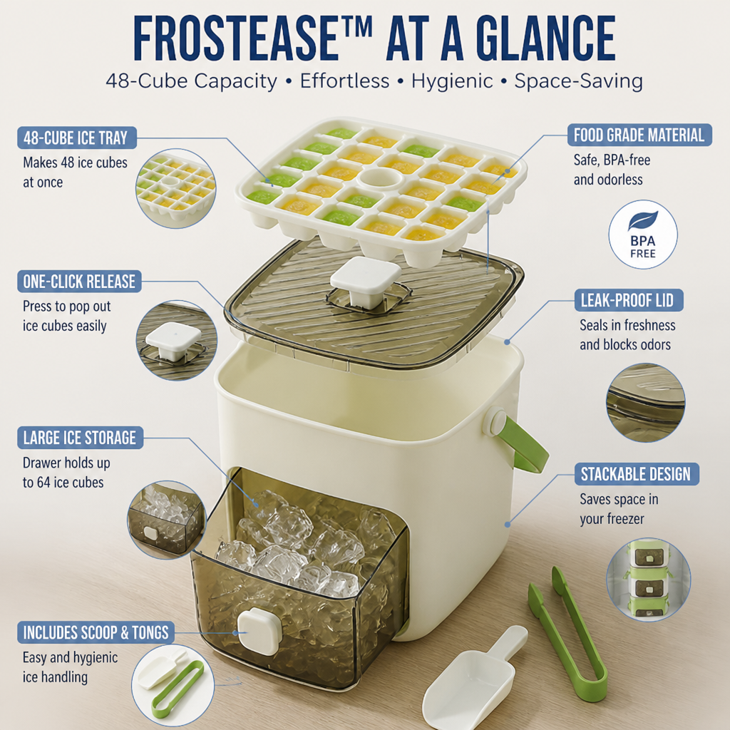 FrostEase™ — Effortless Ice, Pure Chill, Zero Mess Every Time