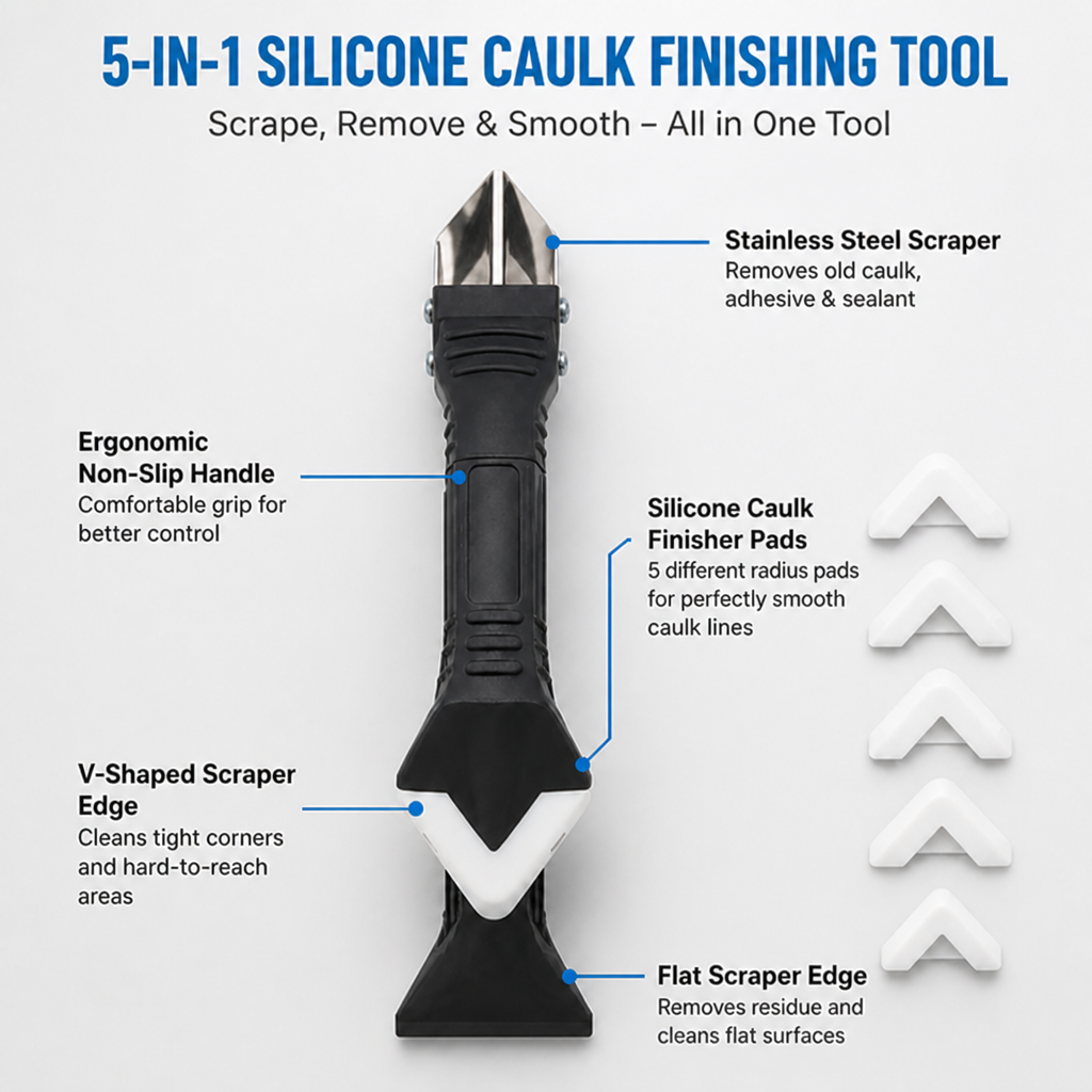SealCraftPro™ — Slice Through Caulk Chaos for Perfect, Pro-Level Edges Every Time