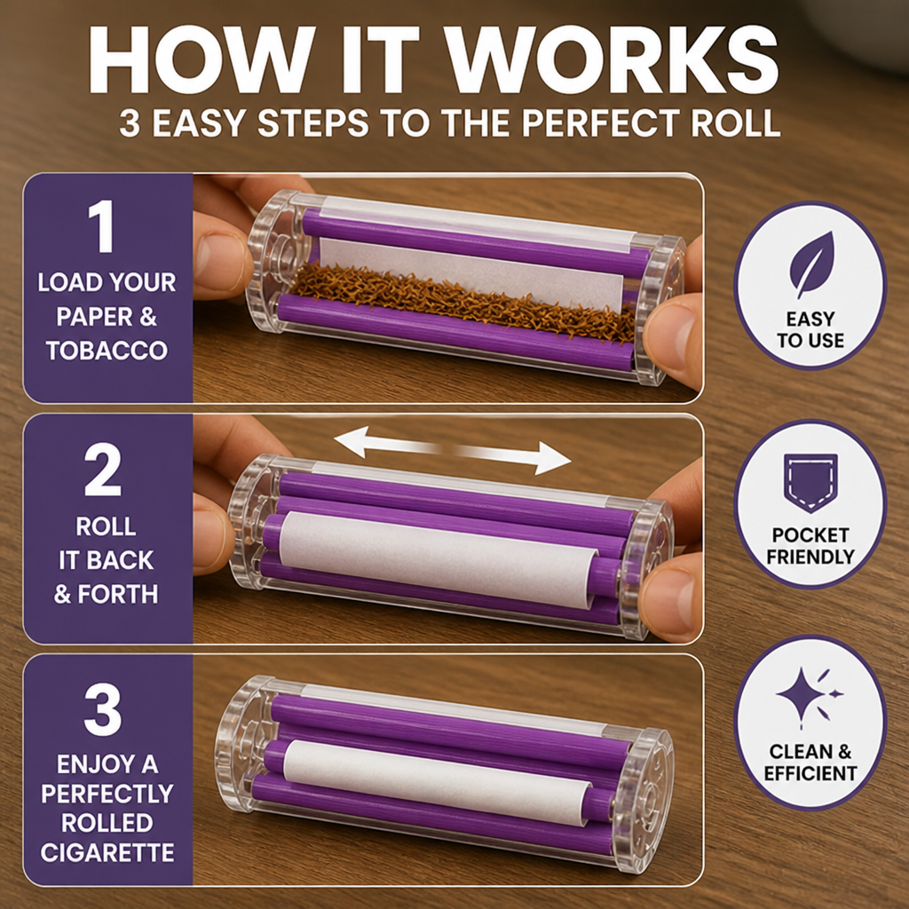 VibeRoller™ — Effortless Perfect Rolls That Make Every Smoke Unforgettable