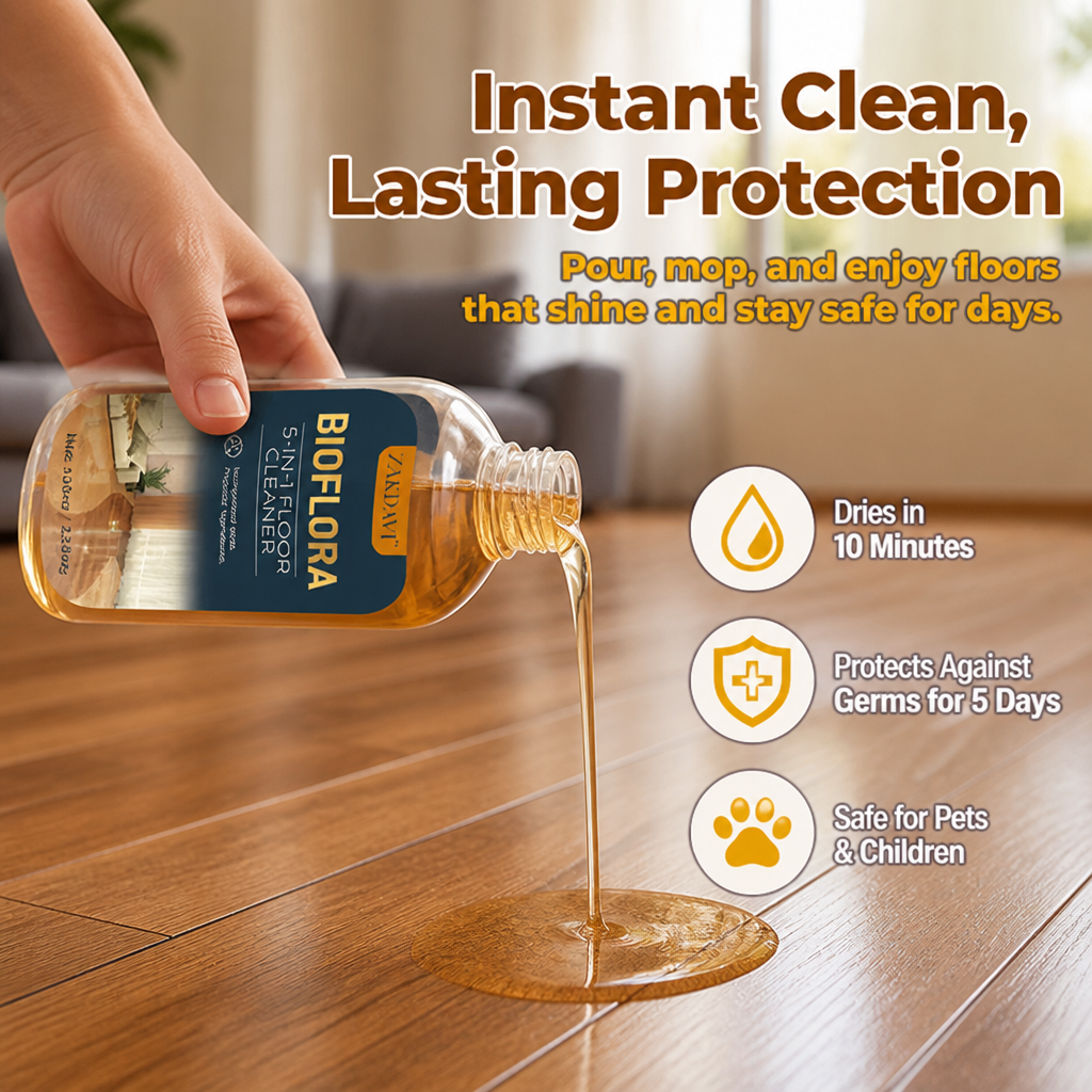 PureGuard™ 5-in-1 Floor Cleaner — Instantly Dry, Deeply Clean, and Protect Your Home for Days