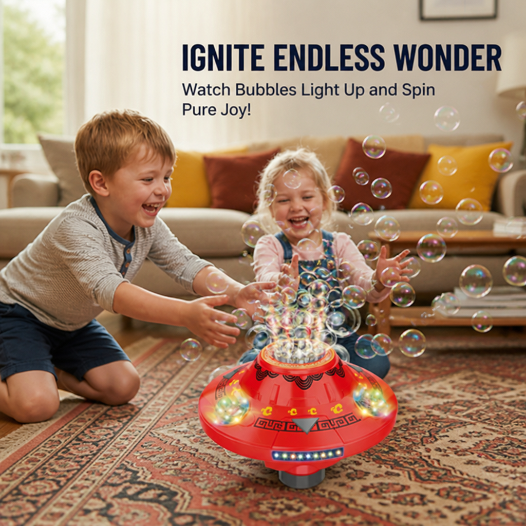 DazzleSphere™ — Ignite Endless Wonder with Bubbles That Glow and Spin Pure Joy