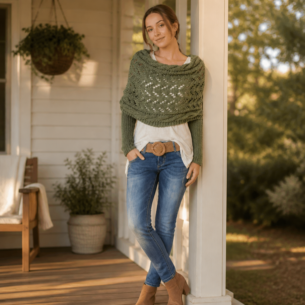 LuxeWeave™ — Wrap Yourself in Effortless Elegance and All-Day Cozy Confidence