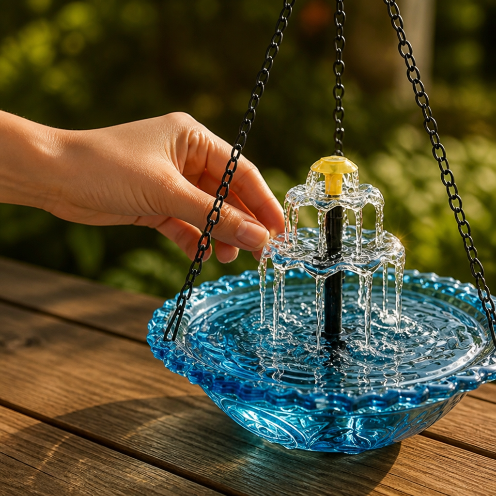 SunStream™ — Transform Your Garden into a Soothing Sanctuary of Sunlit Water and Wildlife