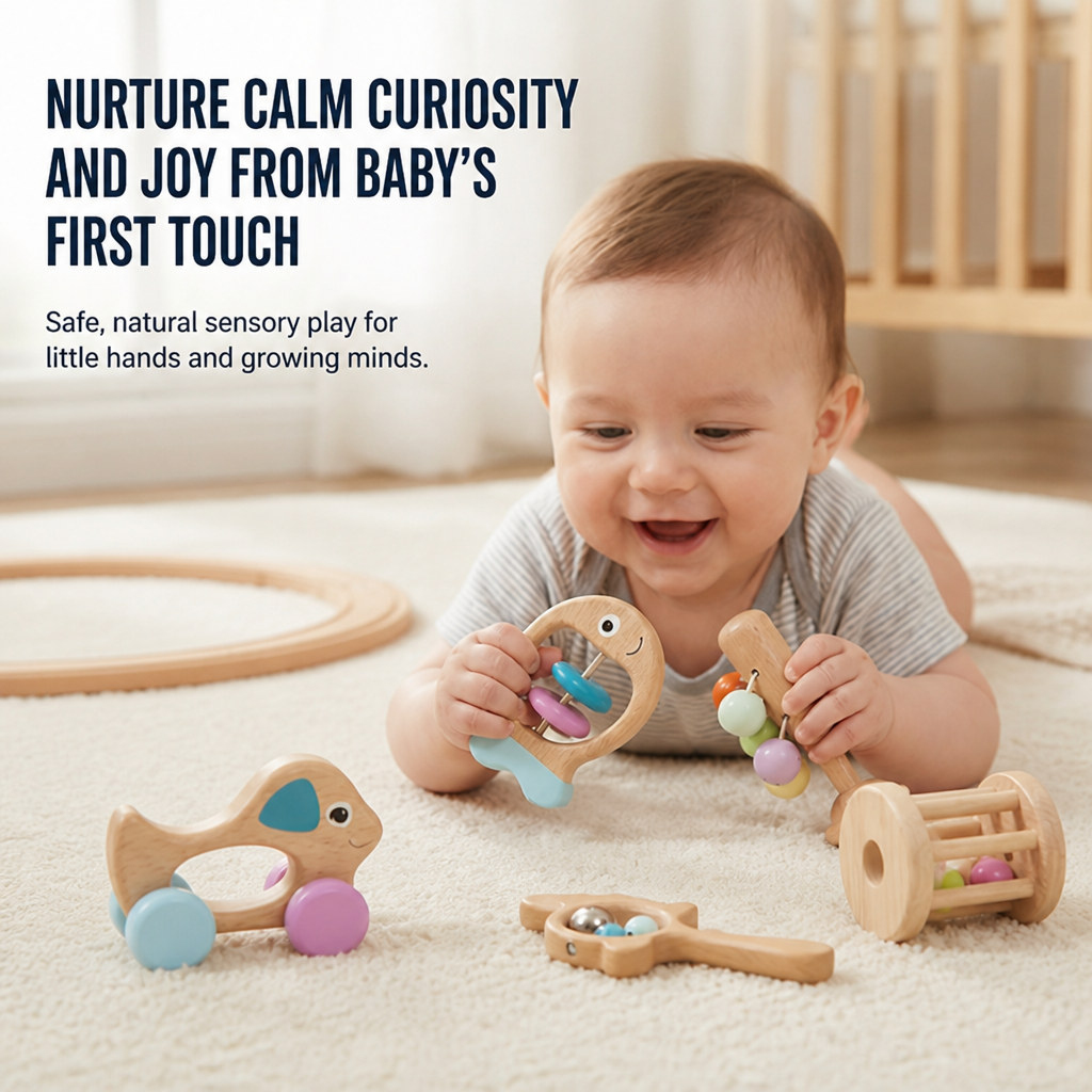 The GentleNest™ Sensory Set — Nurture Calm Curiosity and Joy from Baby’s First Touch